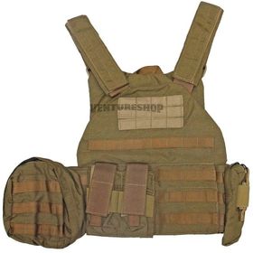 Colete Tático Plate Carrier com Sistema Modular COYOTE - Cyber X