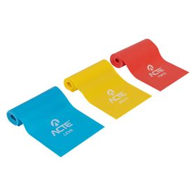 Fita Elástica Mini Band Para Exercício Kit Com 3 - Acte Sports