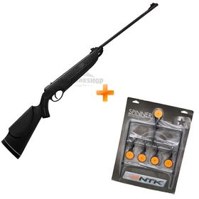 Carabina de Pressão New Dione Black Optic 5.5mm + Alvo de Metal