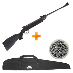 Carabina de Pressão QGK14 Black Edition 5.5mm + Capa + Chumbinho