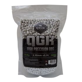 BBs para Airsoft QGK High Precision 0.12g - Branca 5000un