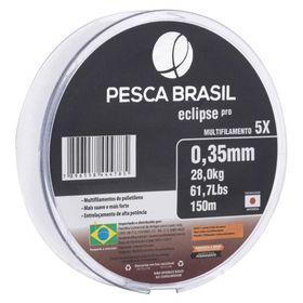 Linha Multi Eclipse - Pro 0,35mm Cinza 61,7 Lbs - PESCA BRASIL