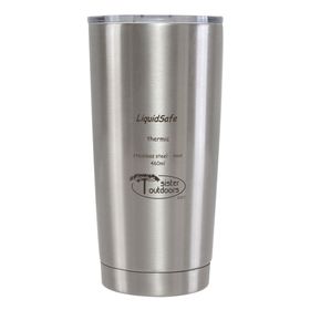 Copo/Tumbler Térmico LiquidSafe 460ml Prata - Sister Outdoors