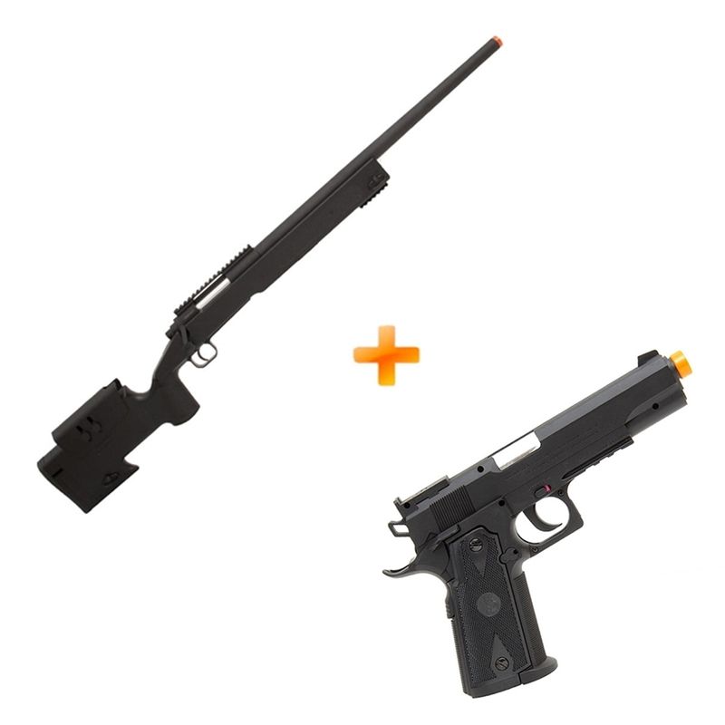 rifle-de-airsoft-spring-double-eagle-sniper-m62-black-pistola-de-airsoft-a-gas-co2-cybergun-colt-1911-preta-z1