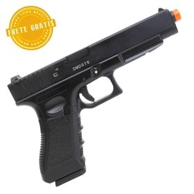 Pistola de Airsoft a Gás Green Gas GBB G34 DB-765 com Case Rígida - Double Bell