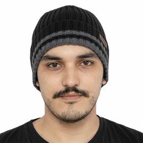 Gorro de Inverno Alaska Gray Man Preto - Invictus