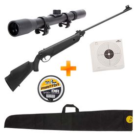 Carabina de Pressão Rossi Nova Dione 4.5mm + Luneta 4x20 + Capa + Chumbinho + Alvos