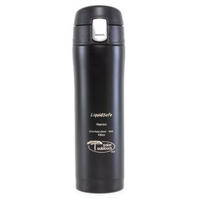 Garrafa Térmica LiquidSafe em Aço Inox 430ml Preto - Sister Outdoors
