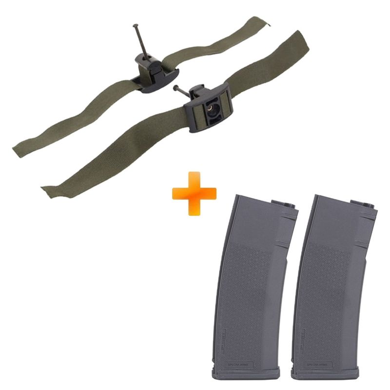 kit-airsoft-com-2-magazine-m4-s-mag-mid-cap-grey-120bb-polimero-specna-arms-adaptador-clip-z1