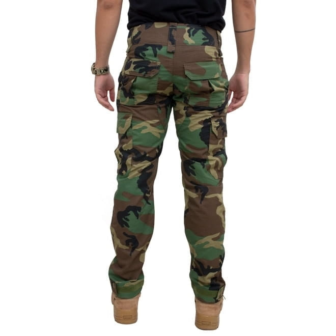 calca-tatica-combat-forhonor-camuflada-ripstop-super-woodland-l4