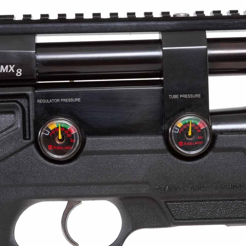 carabina-de-pressao-pcp-mx8-evoc-black-regulated-5-5mm-aselkon-bomba-z3