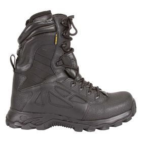 Coturno Tático Alpha 01 Couro Floater Preto - Palmilhado Boots