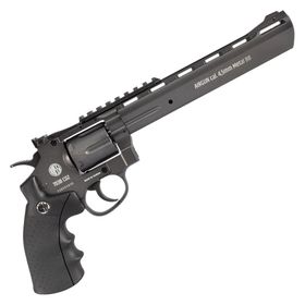 Revólver de Pressão a Gás CO2 Wingun 703B 8" Full Metal Preto 4.5mm - Rossi