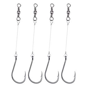 Anzol Chinu Black 9 Encastoado - Pacote com 4 Unidades - PESCA BRASIL