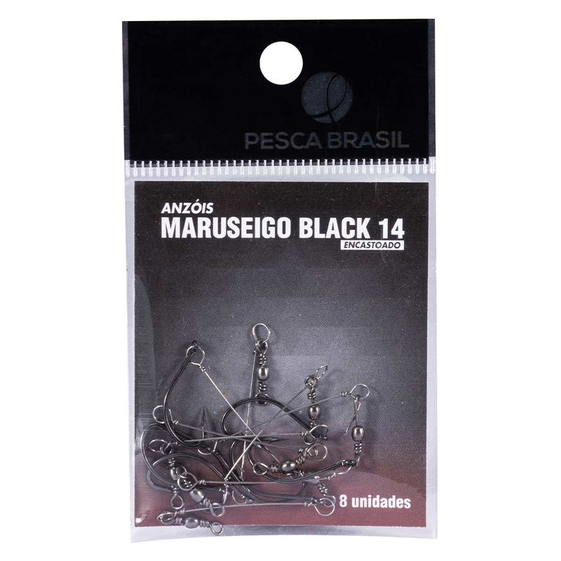 anzol-maruseigo-black-14-encastoado-pacote-com-8-unidades-pesca-brasil-z2