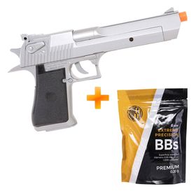 Pistola de Airsoft Spring Desert Eagle S 6.0mm – QGK + BBs