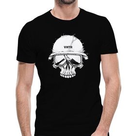 Camiseta Airsoft Preta Caveira - VNTR