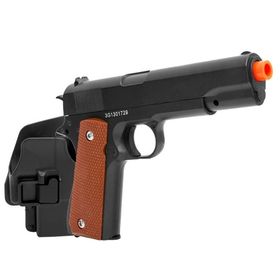 [USADO] Pistola de Airsoft Galaxy Colt 1911 Spring Full Metal com Coldre