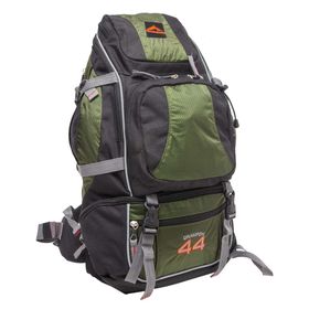 Mochila Crampon 44 Litros Verde com Preto - Trilhas e Rumos