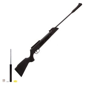 Carabina de Pressão Spring Black Hawk 5.5mm Fixxar Gás Ram Magnum 65Kg