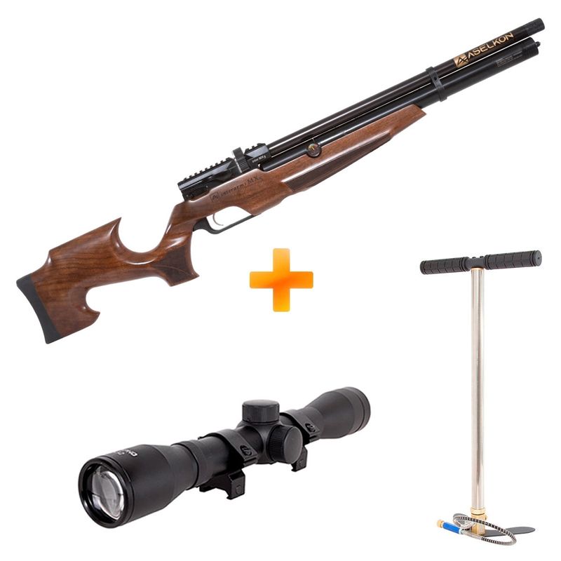 carabina-de-pressao-pcp-mx5-matte-black-wood-regulated-6-35mm-aselkon-bomba-luneta-4x32-z12