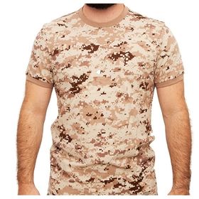 Camiseta T-Shirt Tech Camuflada Digital Deserto - Invictus