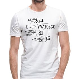 Camiseta Tiro Esportivo Branca Cálculo de Joule - VNTR