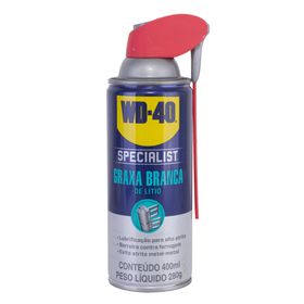 Spray Lubrificante WD40 Graxa Branca de Lítio Flex Top - 400ml