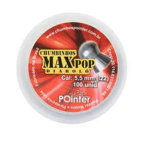 Chumbinho Max Pop Diabolo 5.5mm 100 unidades - Pointer