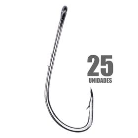 Anzol Baitholder Black 10 19mm - Pacote com 25 Unidades - PESCA BRASIL