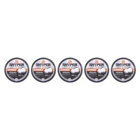 Kit 5 Chumbinho Snyper Titanium Domed Niquel 4.5mm - 1000un.