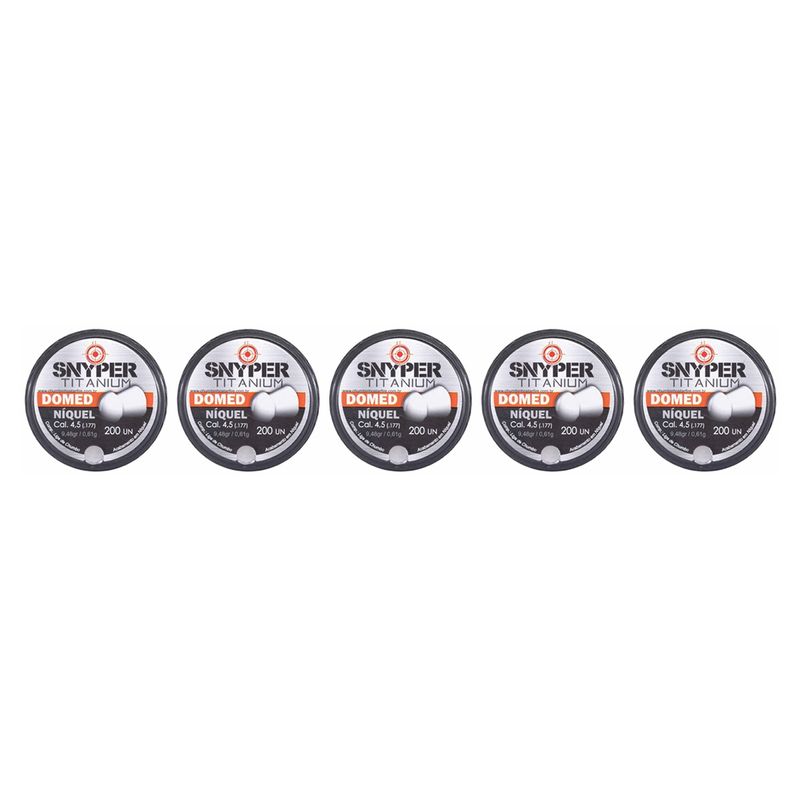 kit-5-chumbinho-snyper-titanium-domed-niquel-4-5mm-1000un--z1