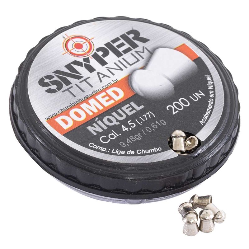 kit-5-chumbinho-snyper-titanium-domed-niquel-4-5mm-1000un--z3