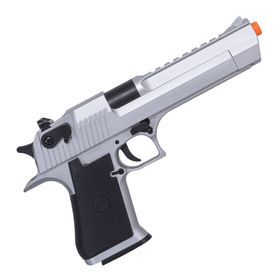 Pistola de Airsoft Spring Desert Eagle SDE Prata 6mm – QGK