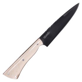 Faca Gaúcha Laminada 6” em Aço Carbono 5160 Preta Cabo em Osso – D’avila