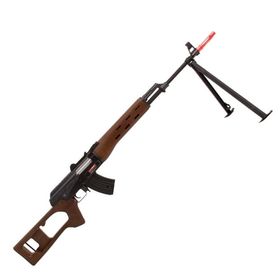 Rifle de Airsoft AEG Sniper Dragunov Tactical K47S A47-03 Wood com Bipé
