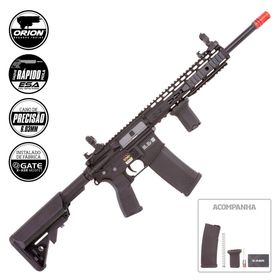 Rifle de Airsoft AEG M4 Carbine Long Keymod SA-E09 Black EDGE E-Series - Specna Arms