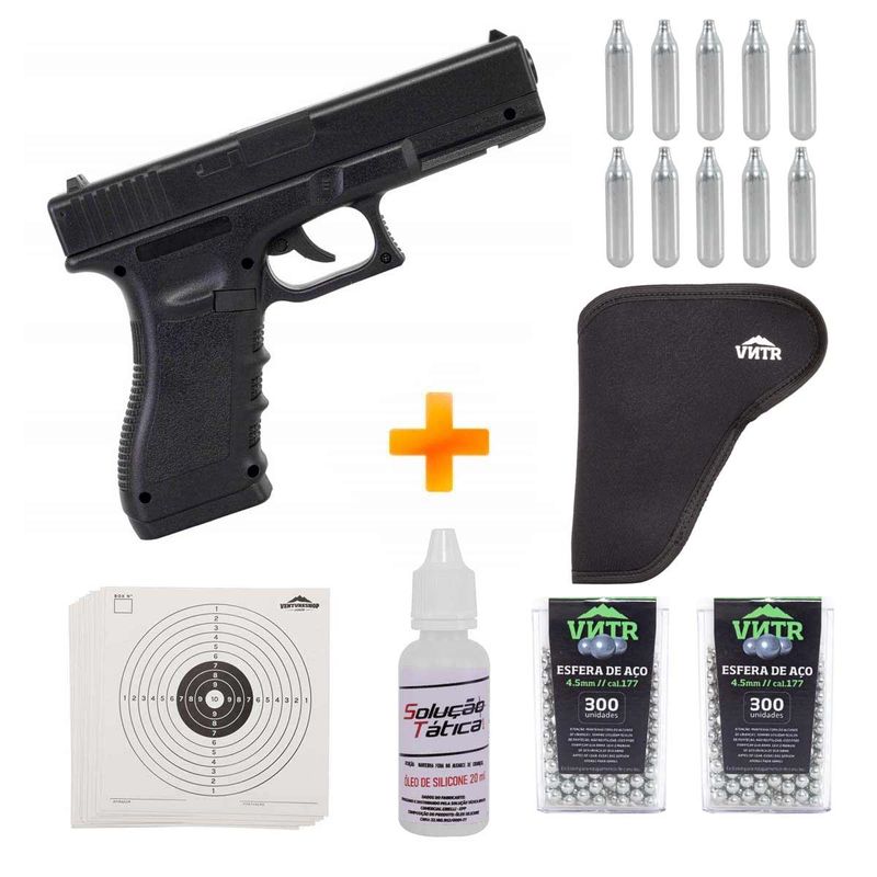 pistola-de-pressao-a-gas-co2-g17-nbb-4-5mm-qgk-coldre-co2-esferas-de-aco-oleo-coldre-alvos-z1