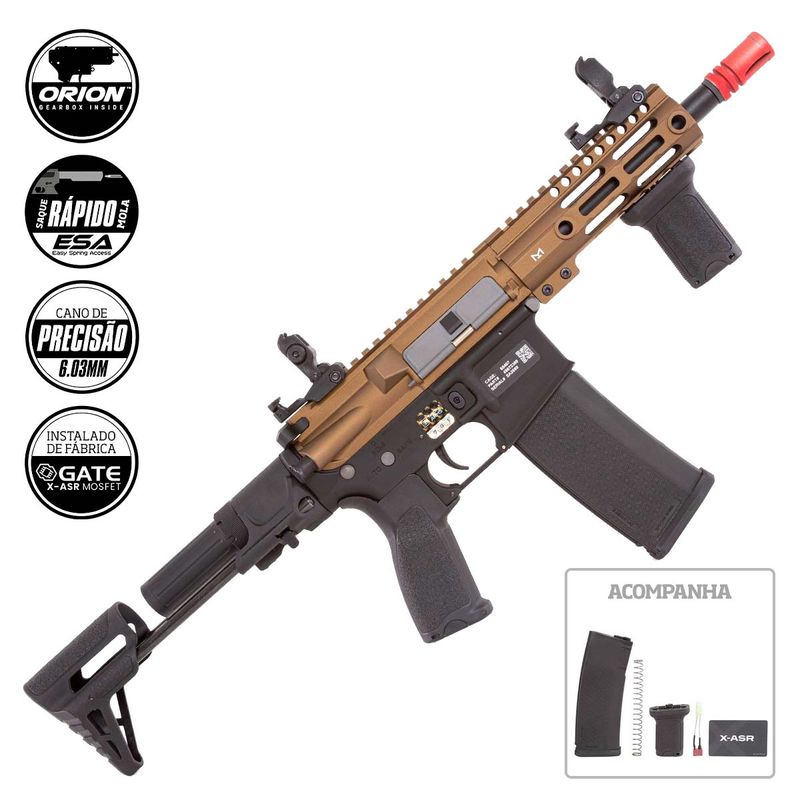 rifle-de-airsoft-m4-carbine-chaos-pdw-m-lok-sa-e21-half-bronze-linha-edge-e-serie-specna-arms-capa-bateria-e-carregador-bb-s-z10