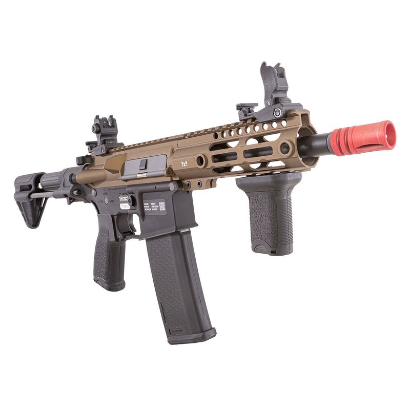 rifle-de-airsoft-m4-carbine-chaos-pdw-m-lok-sa-e21-half-bronze-linha-edge-e-serie-specna-arms-capa-bateria-e-carregador-bb-s-z11