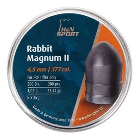 Chumbinho Profissional H&N Rabbit Magnum II 4.5mm Lata com 200