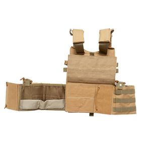 Colete Tático Modular Plate Carrier Tan - Rossi