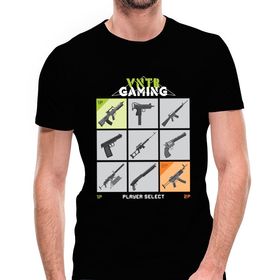 Camiseta Airsoft Player Select Preta - VNTR