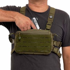 Peitoral Tático Chest Rig Multifunção ASSET MK2 Verde - EVO