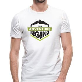Camiseta Tática The Adventure Begins Branca - VNTR
