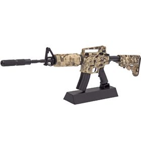 Miniatura Decorativa em Metal M4A1 Camuflada 32,5cm - Arsenal Guns