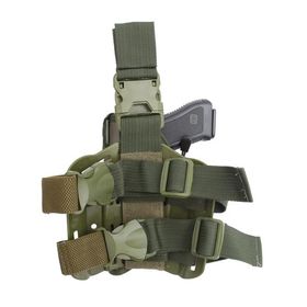 Coldre de Perna para Airsoft Delta com base em Polímero Verde