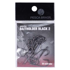 Anzol Baitholder Black 2 31mm Pacote C/20 Unidades - PESCA BRASIL