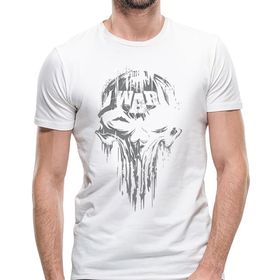 Camiseta Airsoft Skull War Branca - VNTR