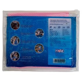 Kit com 10 Toalhas Mágicas Multiuso Rosa 1 Lado em Baixo Relevo 100 x 20cm - Fixxar